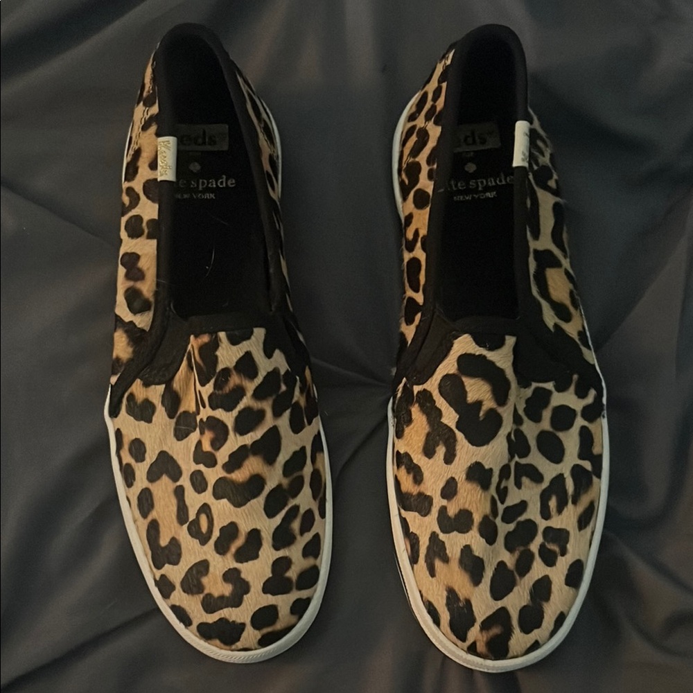 Kate Spade Leopard Print Slip-On Sneakers